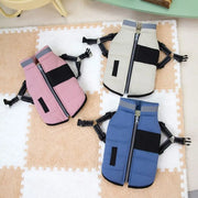 Adjustable Waterproof Dog Jacket - Padded Reflective Coat with Harness