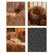 Warm Plush Sofa Bed for Small Dogs and Cats