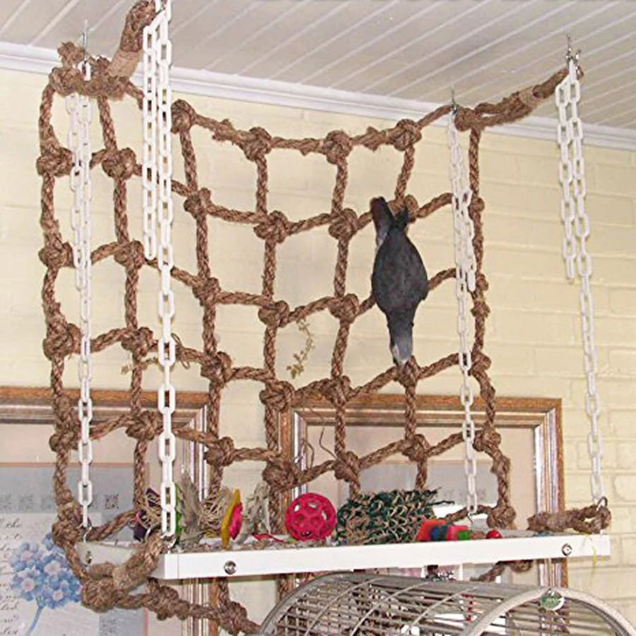 Rope Climbing Net Adventure Toy for Parrots