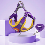 Reflective Step-In Dog Harness Leash Set - Soft Vest for Small & Medium Breeds