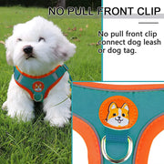 Reflective Step-In Dog Harness Leash Set - Soft Vest for Small & Medium Breeds