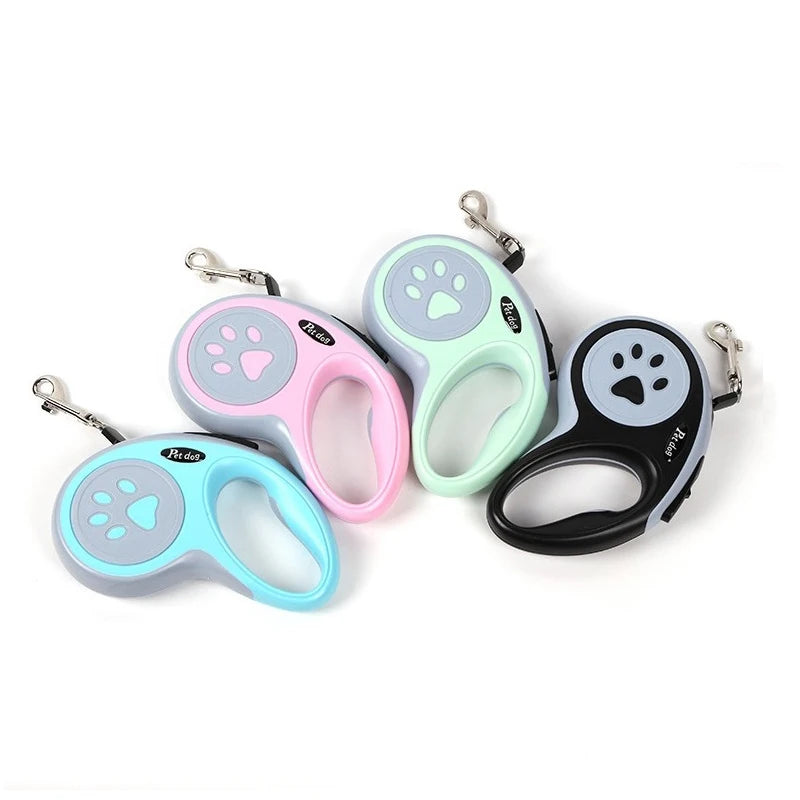 3M/5M Retractable Dog Leash - Automatic Extending Lead for Small Dogs