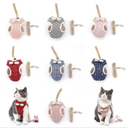 Mesh Pet Harness and Leash Set - Bowknot Cat and Puppy Vest