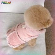 Cute Cotton Dog Vest Jacket - Soft Autumn Winter Coat for Small Pets