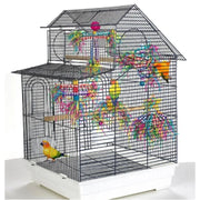 Parrot Biting and Foraging Toy Set with Colorful Tubes