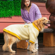 Big Dog Fleece Hoodie Jacket - Soft Warm Vest for Large Breeds