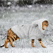 Warm Cotton Cat Jacket - Pink Winter Pet Coat