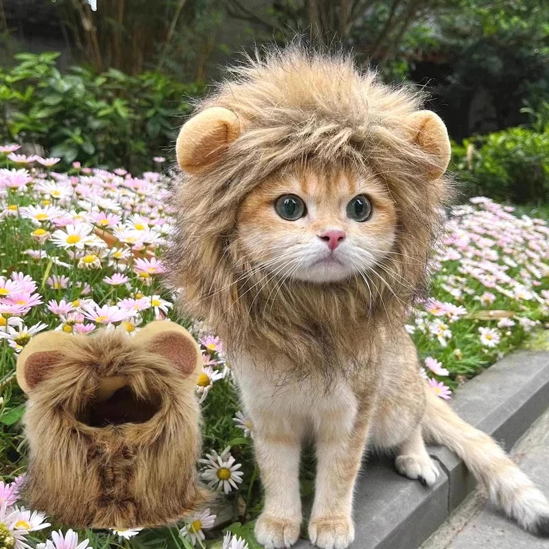 Lion Mane Cat Hat - Elastic Party Photo Prop