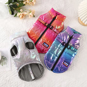 Rainbow Gradient Dog Coat - Warm Winter Puppy Vest