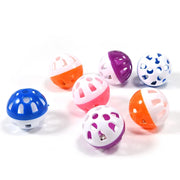 10-Piece Colorful Rolling Bell Ball Toy Set for Parrots