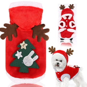 Santa Pet Costume Jacket - Christmas Dog and Cat Outfit