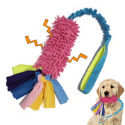 Durable Plush Rope Dog Chew Toy - Interactive Handle Pull Toy