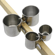 Stainless Steel Single or Double Bird Feeder Bowl