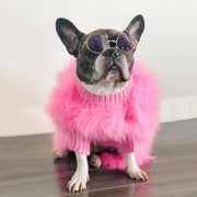 Fluffy Warm Dog Sweater - Autumn Winter Party Pet Pullover