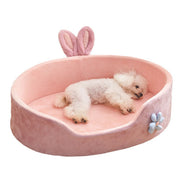 Detachable Washable Pet Bed - Soft Four-Season Sleeping Nest