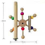 Parrot Biting and Foraging Toy Set with Colorful Tubes