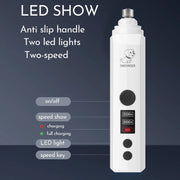 Low Noise Electric Pet Nail Grinder for Dogs and Cats