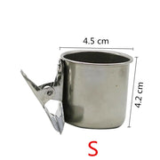 Stainless Steel Single or Double Bird Feeder Bowl