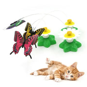 Automatic Rotating Butterfly Cat Toy for Indoor Play