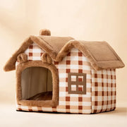 Foldable Cat Cave Bed - Deep Sleep Small Dog House