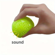Glow-in-the-Dark TPR Squeaky Chew Ball for Dogs