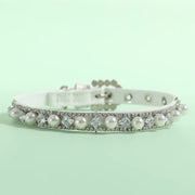 Pearl Rhinestone Pet Necklace Collar for Cats and Small Dogs