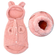 Warm Cotton Cat Jacket - Pink Winter Pet Coat