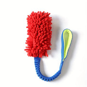 Durable Plush Rope Dog Chew Toy - Interactive Handle Pull Toy