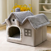 Foldable Cat Cave Bed - Deep Sleep Small Dog House