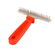Stainless Steel Undercoat Grooming Rake for Dogs and Long-Hair Cats