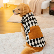 Big Dog Fleece Hoodie Jacket - Soft Warm Vest for Large Breeds