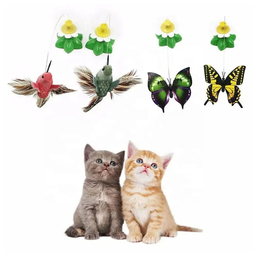 Automatic Rotating Butterfly Cat Toy for Indoor Play