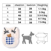 Cozy Plush Pet Vest - Fleece Sleeveless Coat