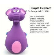 Squeaky Animal Dog Chew Toy - Bite-Resistant Rubber Play Toy