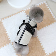 Adjustable Waterproof Dog Jacket - Padded Reflective Coat with Harness