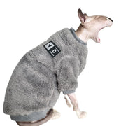 Double-Sided Fluffy Cat Jacket - Warm Sphynx Winter Coat