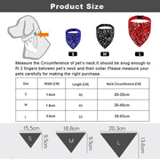 Adjustable Bandana Collar for Dogs and Cats - Printed Neckerchief Style