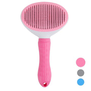 Self-Cleaning Slicker Brush for Dogs and Cats - Hair Removal Grooming Comb