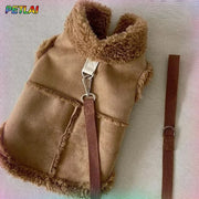 Cute Cotton Dog Vest Jacket - Soft Autumn Winter Coat for Small Pets