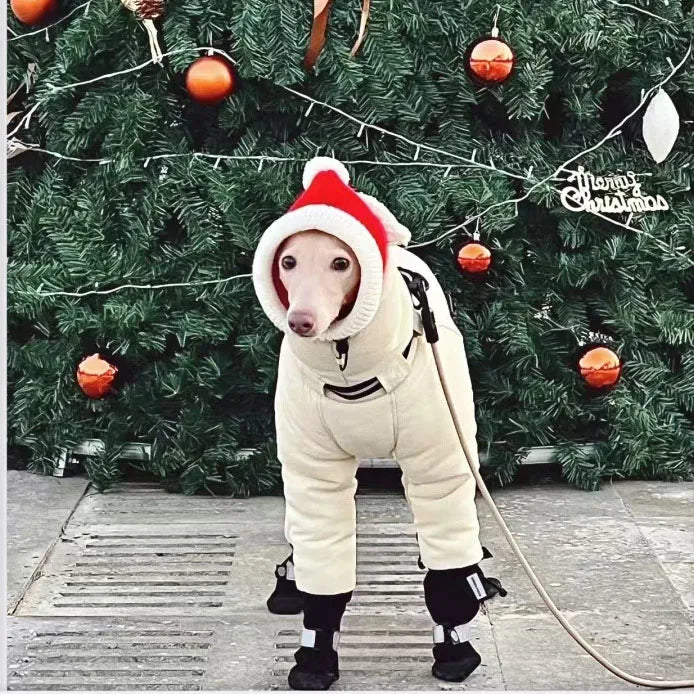 Thickened Winter Dog Jacket - Neck-Cover Coat for Big Dogs