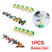 Automatic Rotating Butterfly Cat Toy for Indoor Play