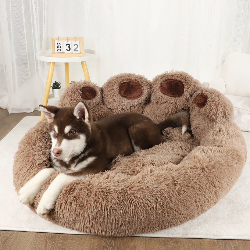 Warm Plush Sofa Bed for Small Dogs and Cats