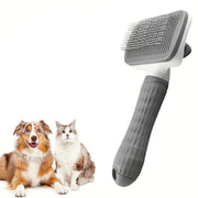 Self-Cleaning Slicker Brush for Dogs and Cats - Hair Removal Grooming Comb