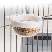 Detachable Transparent Bird Feeding Bowl for Parrots