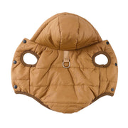 Hooded Fleece Cat Coat - Windproof Winter Pet Jacket