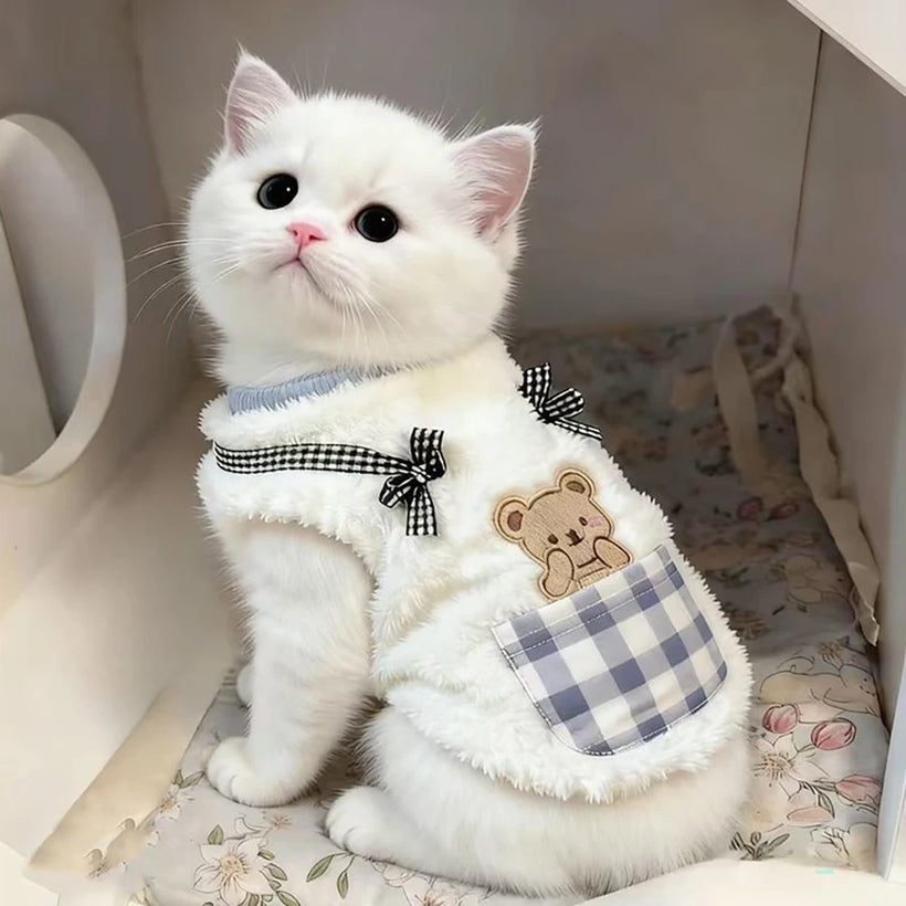 Cozy Plush Pet Vest - Fleece Sleeveless Coat