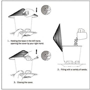 Hanging Outdoor Bird Feeder with Multiple Food Ports