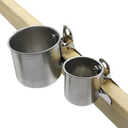 Stainless Steel Single or Double Bird Feeder Bowl