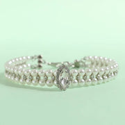 Pearl Rhinestone Pet Necklace Collar for Cats and Small Dogs