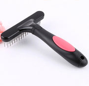 Stainless Steel Undercoat Grooming Rake for Dogs and Long-Hair Cats